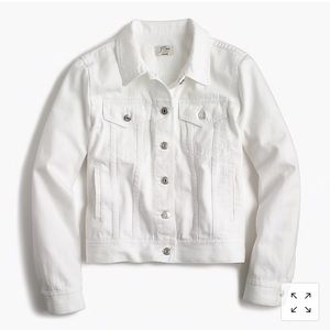 J Crew Denim Jacket in White (xs)
